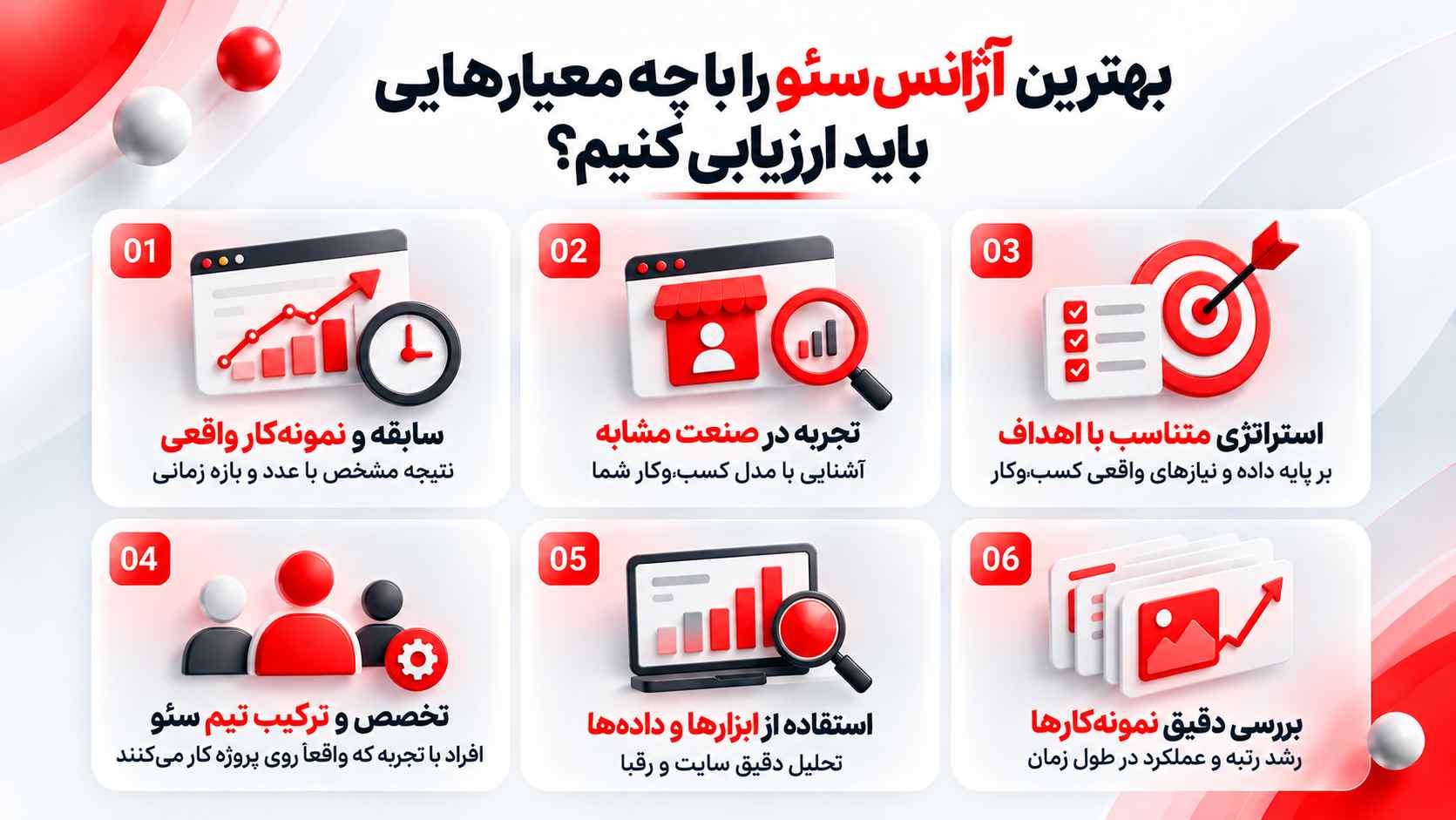 بهترین آژانس سئو را با چه معیارهایی باید ارزیابی کنیم؟