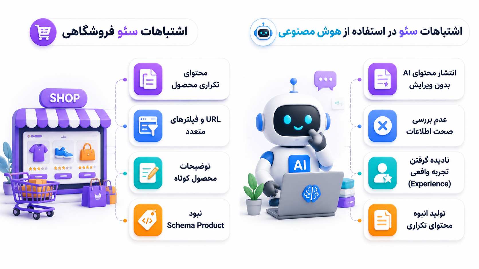 اشتباهات سئو