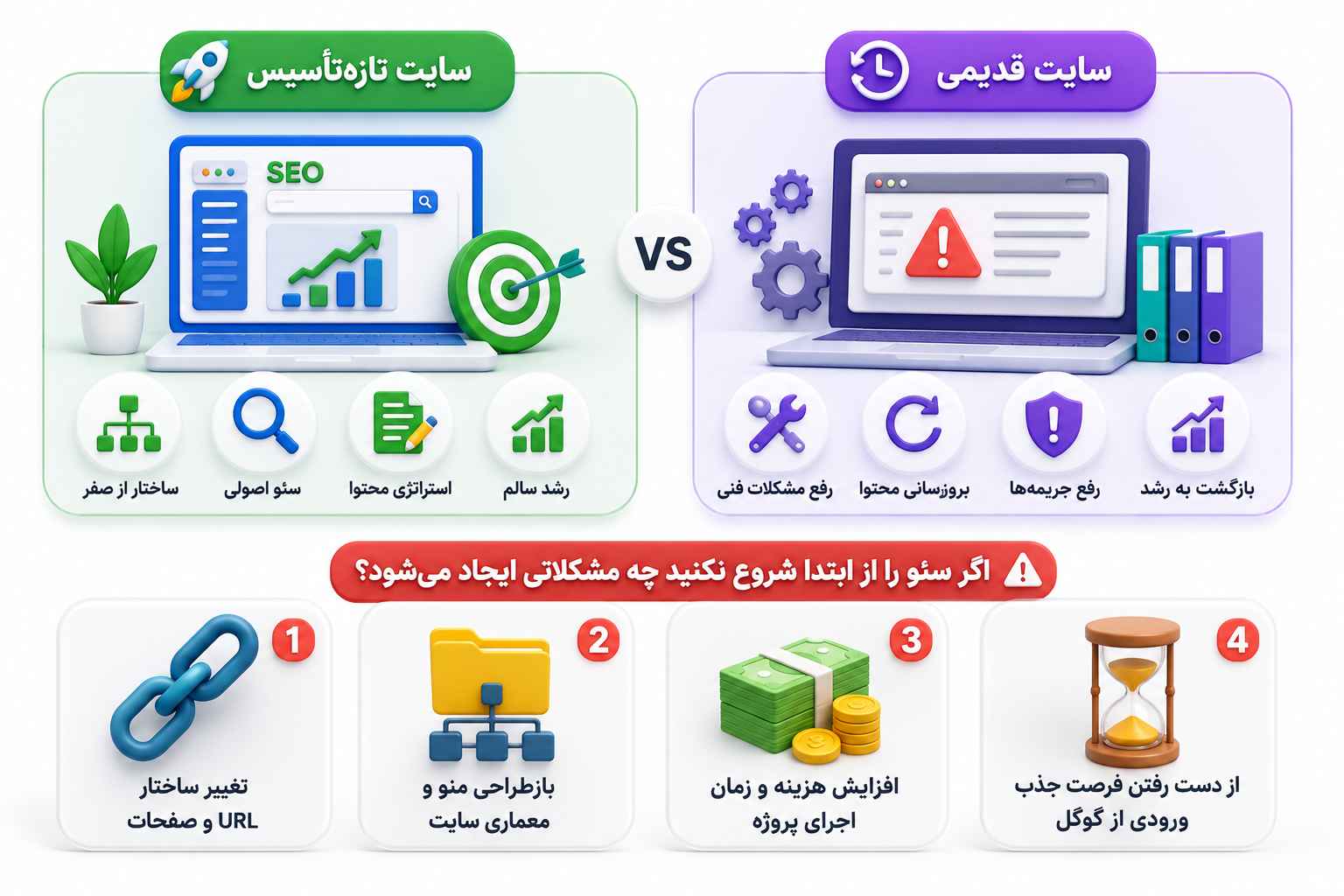 بهترین زمان برای شروع سئو سایت دقیقاً چه زمانی است؟