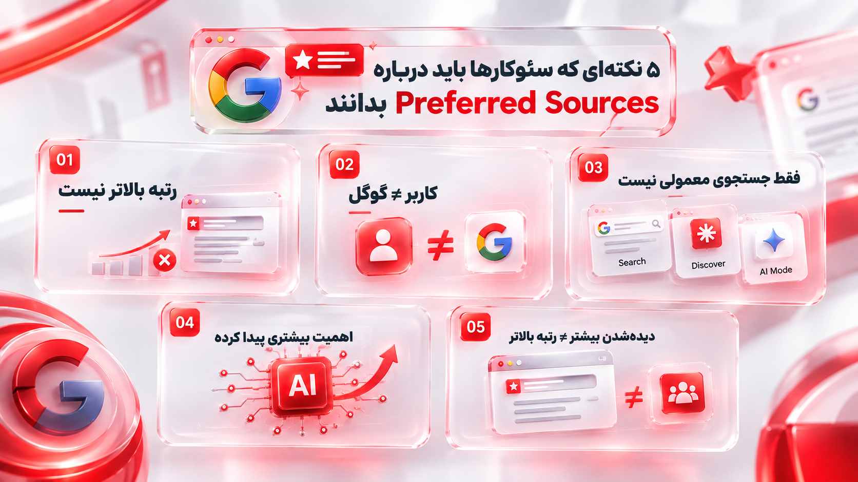 منابع ترجیحی گوگل (Preferred Sources)