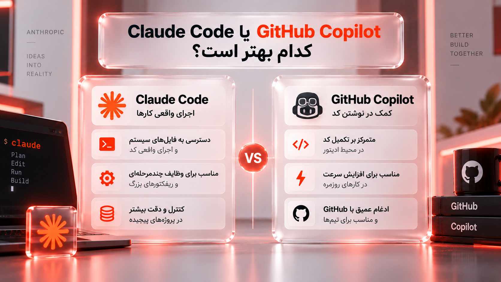 Claude Code بهتر است یا GitHub Copilot؟
