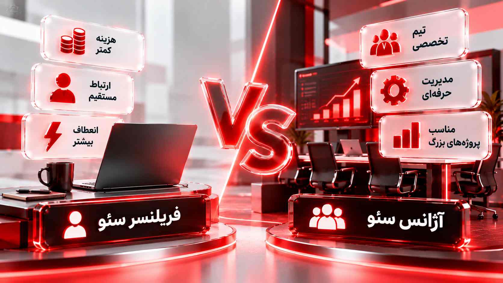 مقایسه فریلنسر سئو و آژانس سئو